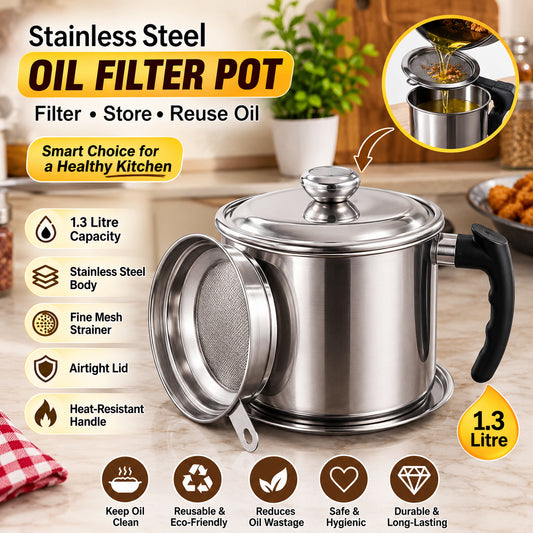 Stainless Steel Oil Filter Pot