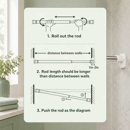 Drill-Free Multifunctional Adjustable Rod
