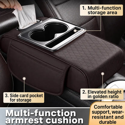 Car Armrest Console Cushion