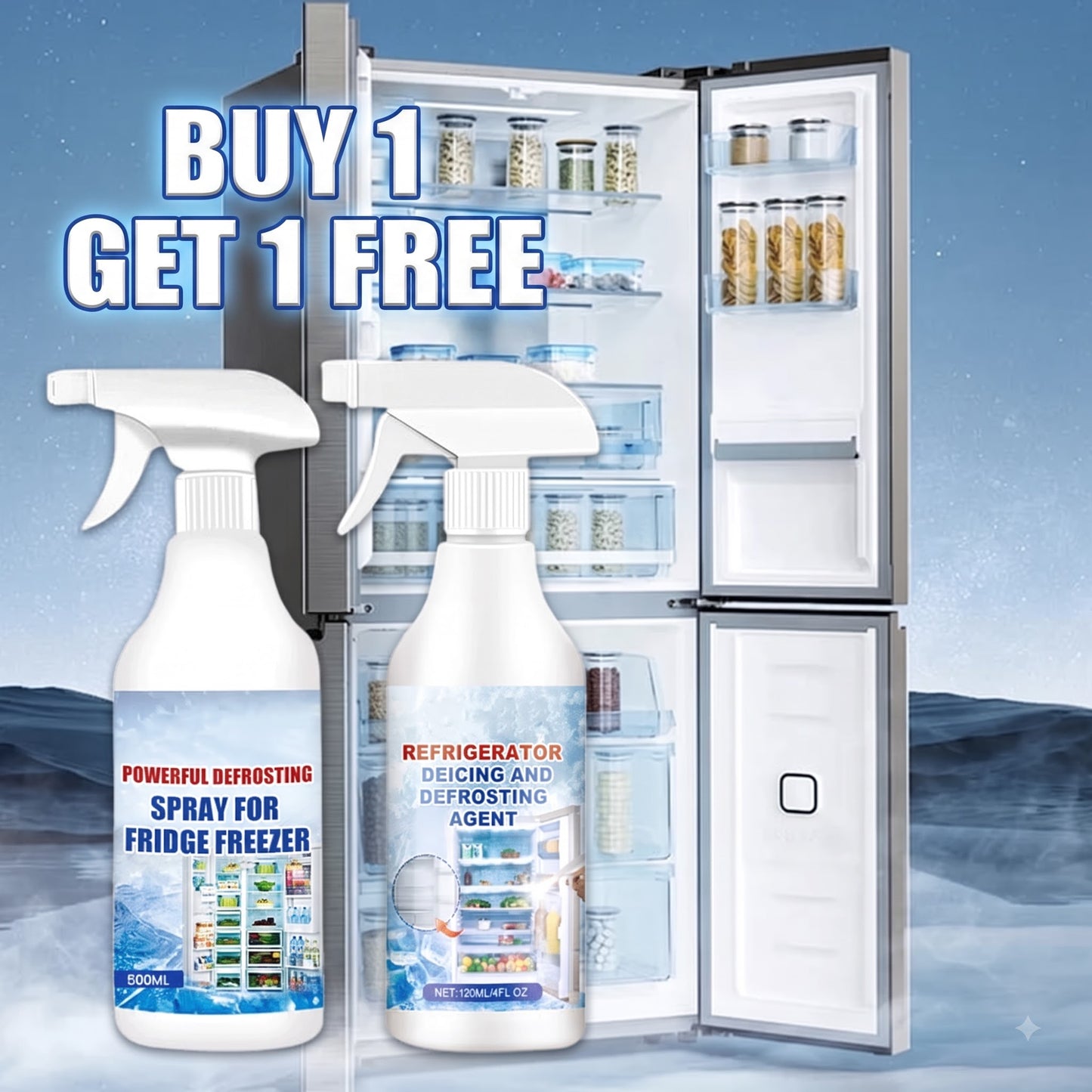🔥BUY 1 GET 1 FREE 🔥 Defrosting Spray for Refrigerator & Freezer